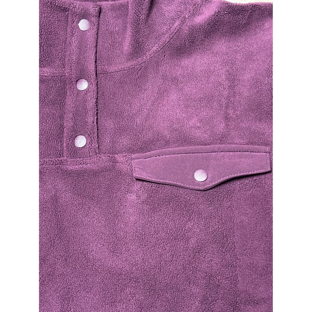 NWT 32 Degrees Women's Purple Fleece Snap Neck Pullover Sweatshirt Size XL - Picture 4 of 8